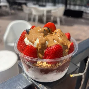 Coconut base and acai base was also delicious