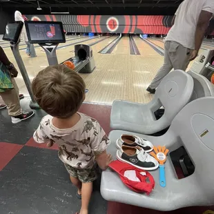 4 year old son bowling