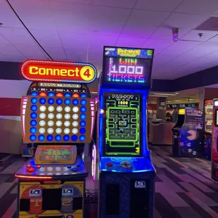 Connect 4 and Pac-Man