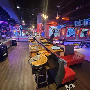 Fantastic arrangement of food for our birthday party