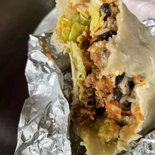 10&quot; Regular Burrito. Spice carne asada, all veggies no onion, hot sauce, and guacamole.