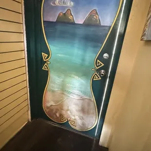 Back door exit.
