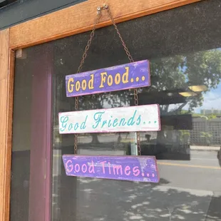 The sign says it all!