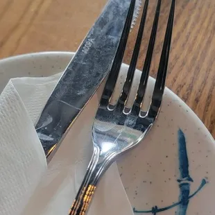 Dirty silverware