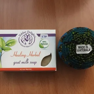 Healing Herbal Goat Milk Soap &amp; Stress Ball