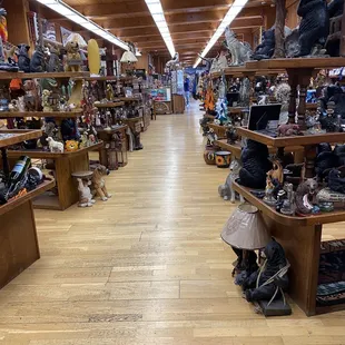 a wide view of a store