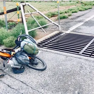 No difference which angle you look at it from, a fall is a fall. Fortunately, no personal injuries though likely why TWO more spokes broke!