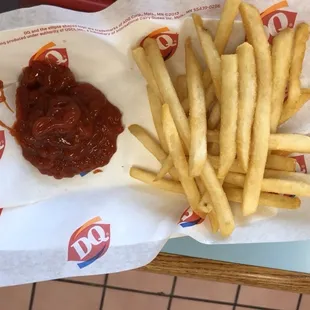 Potatoes and ketchup can be the backbone of any fast-food meal!