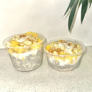 Piña Colada Overnight Oats and Chia Pudding