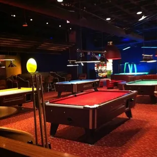4 pool tables available