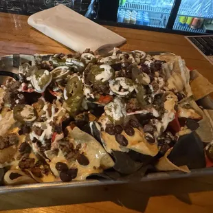 Beef nachos