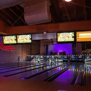 a bowling alley
