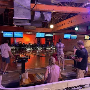 Vintage style bowling alley but everything works great!