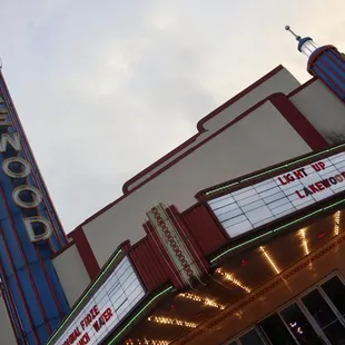 the front of the theater