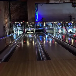 a bowling alley