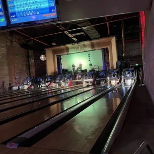 a bowling alley