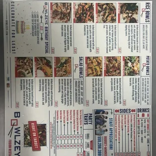 Menu as of 1/10/2023