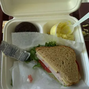 6.50 for a sandwich, side, cookie, pickle and water