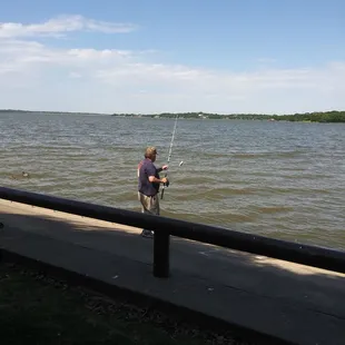 He caught a fish!