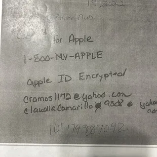 Not my handwriting cashing in on everything I ever purchased