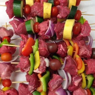 Beef and Pork Kabobs