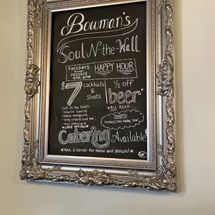 a chalkboard