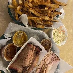 Two meat plate, brisket, turkey
