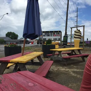 outside, sushi and sashimi