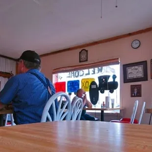 a man sitting at a table
