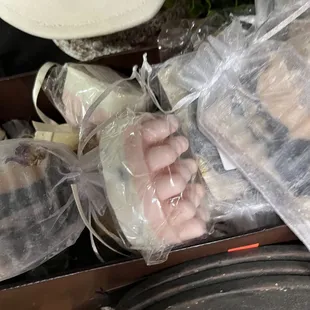 Handmade soaps.