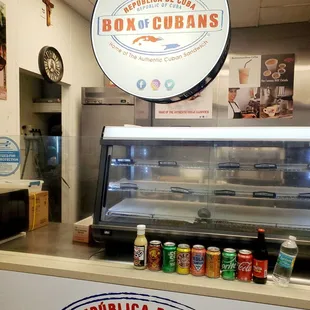 Box of Cubans - I love the ice brew Cafe con Leche! The  picture of it is in the background.