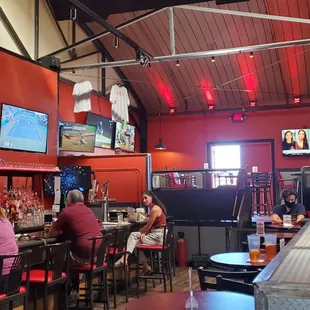 people sitting at the bar