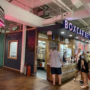 customers at the counter