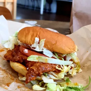 Buffalo Chicken sammie, $9.95