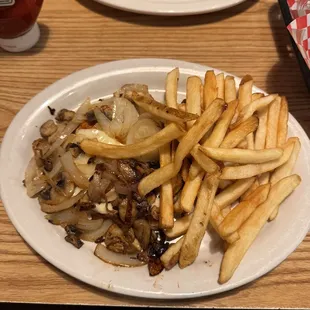 Blue Ridge Rooster with fries