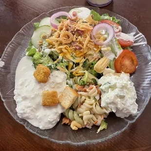 Sample from the salad bar