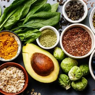 a variety of fruits and vegetables