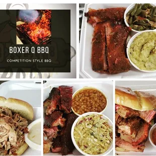 a variety of food items