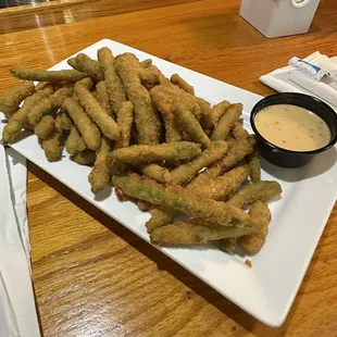 Fried green beans!