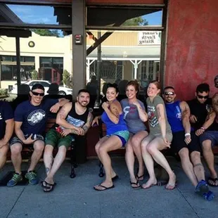 Some of BoxFit Elites Athletes and Trainers after a competition