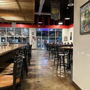 the inside of the restaurant