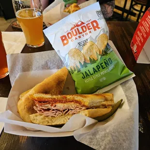 The Italian sandwich, absolutely delicious!