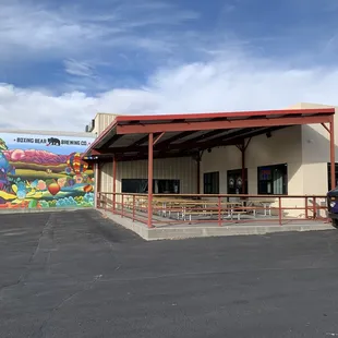 the outside of the building