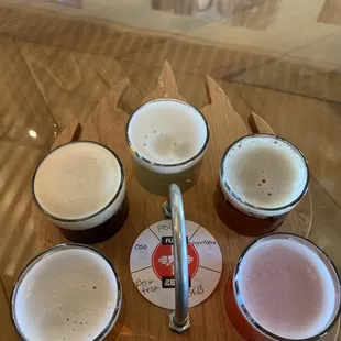 Beer flight. Pog slammer was my fave!