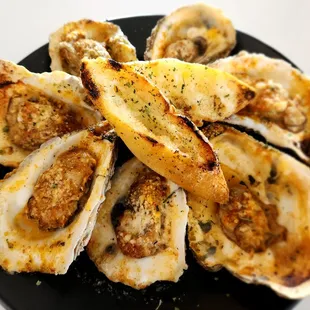 Grilled oysters