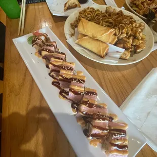 Pink Girl sushi was delicious.