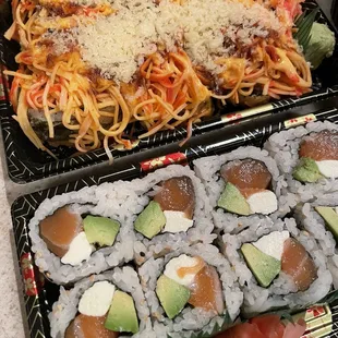 food, sushi and sashimi