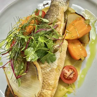 Whole Roasted Branzino