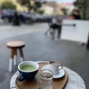 Turkish coffee &amp; signature matcha. Perfect match