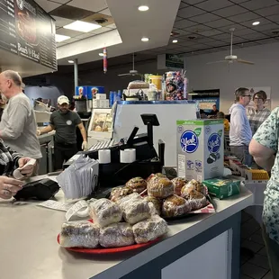 customers at the counter